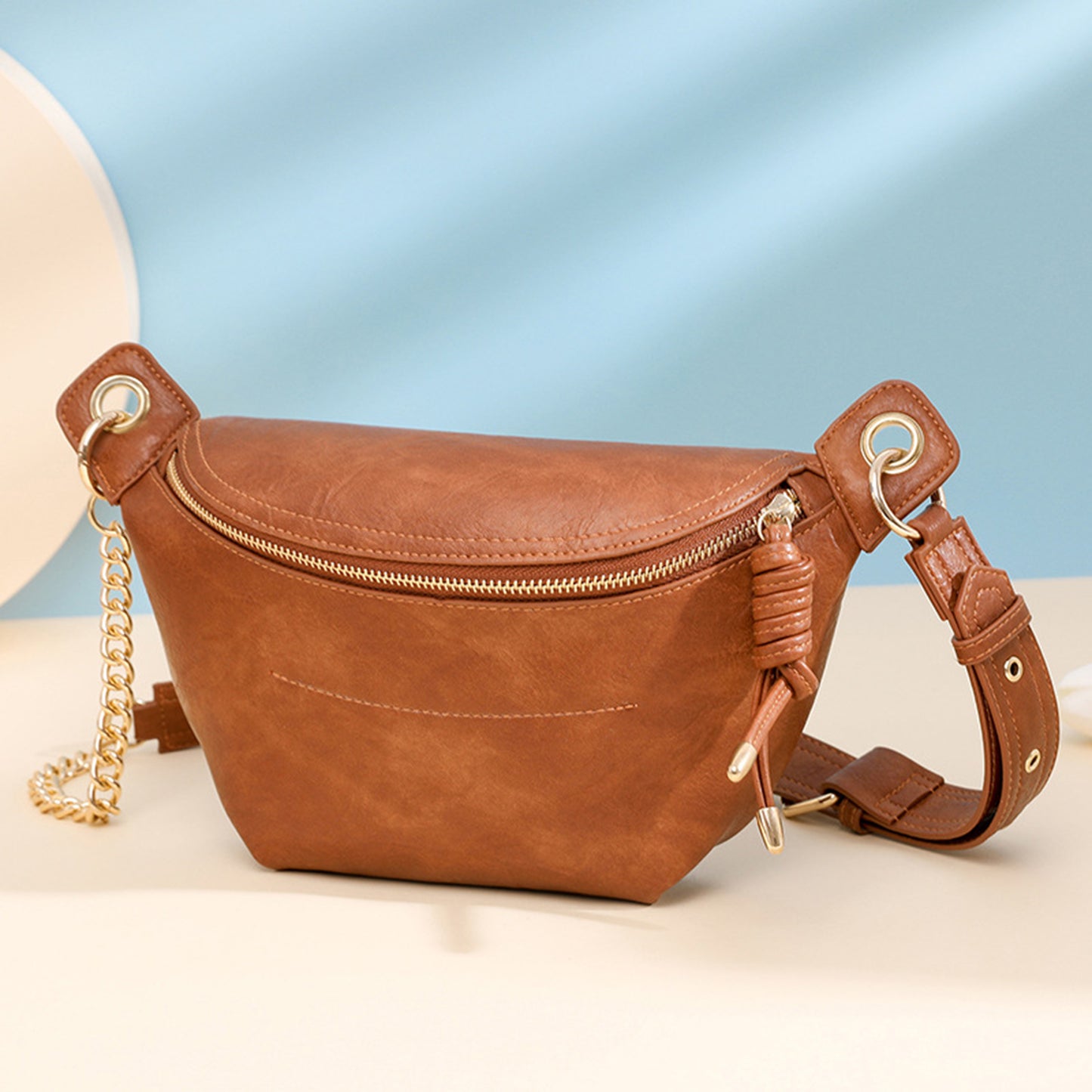 PU Leather Sling Bag