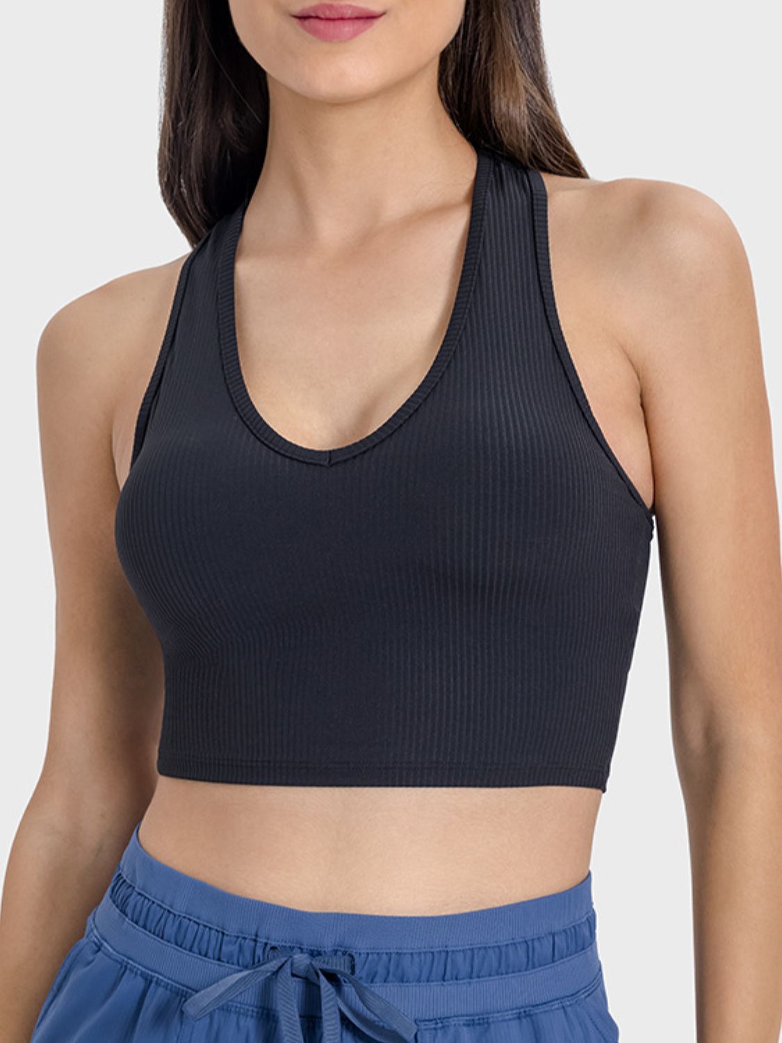 Scoop Neck Wide Strap Active Tank