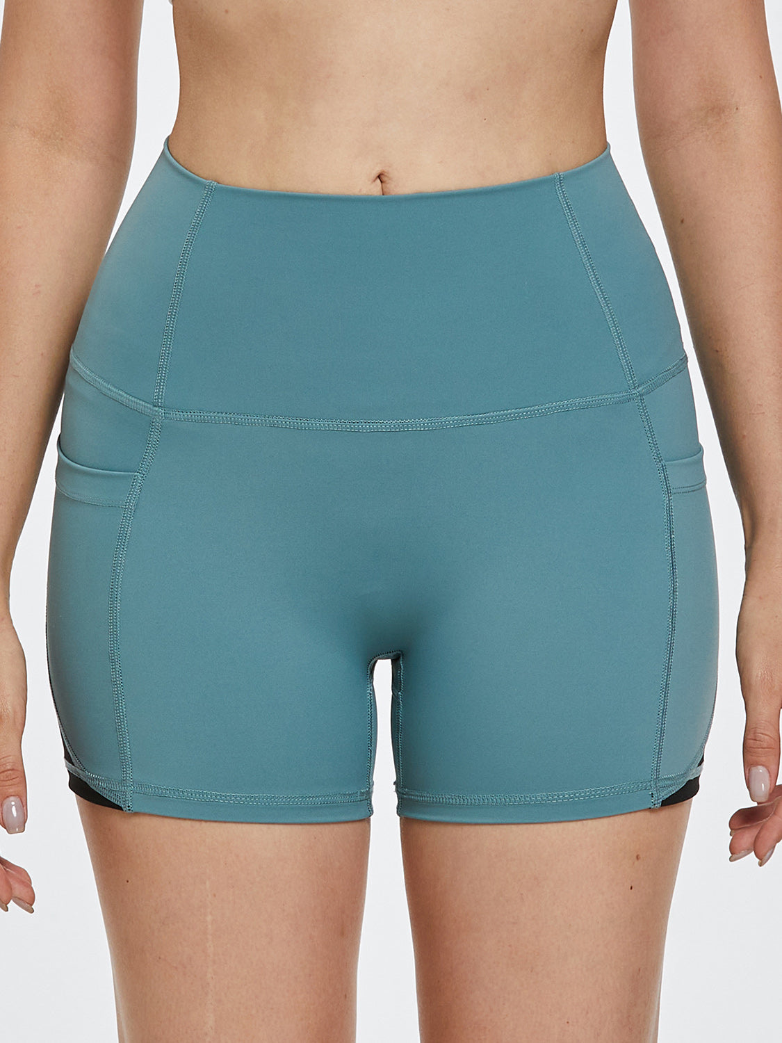 High Waist Active Shorts