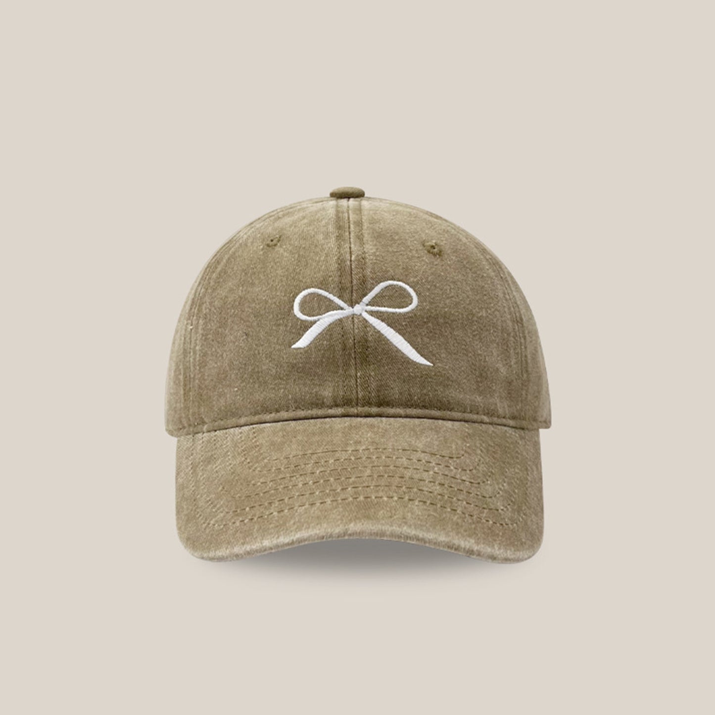 Bow Embroidered Adjustable Cap