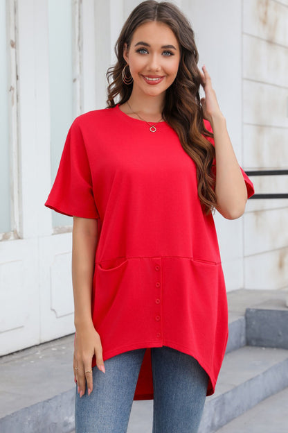 Round Neck Short Sleeve T-Shirt